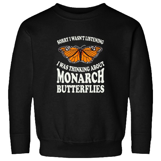 Monarch Butterfly Wings Entomology Sweatshirts
