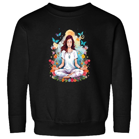 Namaste Yoga Relaxation Peace Graphic Design Art Cool Quote 1 Sweatshirts