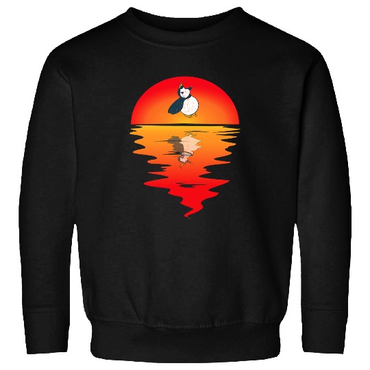 Puffin Bird Lover Puffin vintages Sunset Seabird Lover Sweatshirts