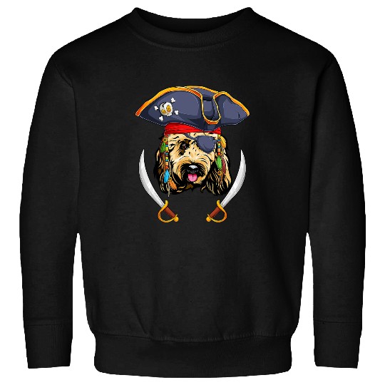 Dog Goldendoodle Pirate Funny Groodle Dog 5 Sweatshirts