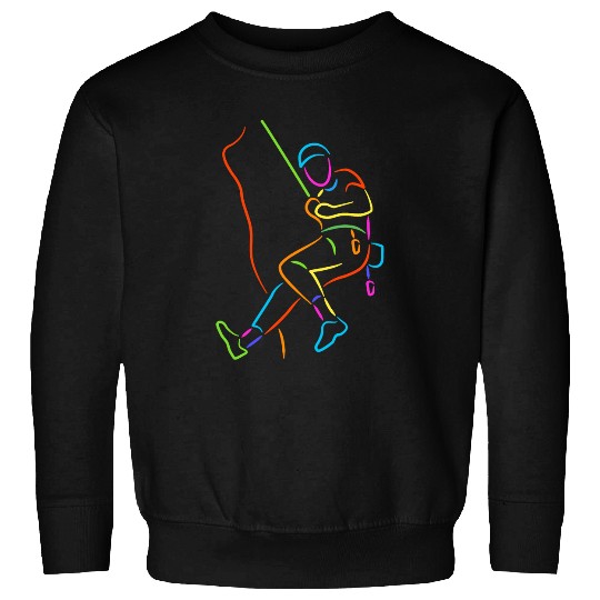 Rock Climbing Bouldering Boys Men Kids Mountain Climber Sweatshirts