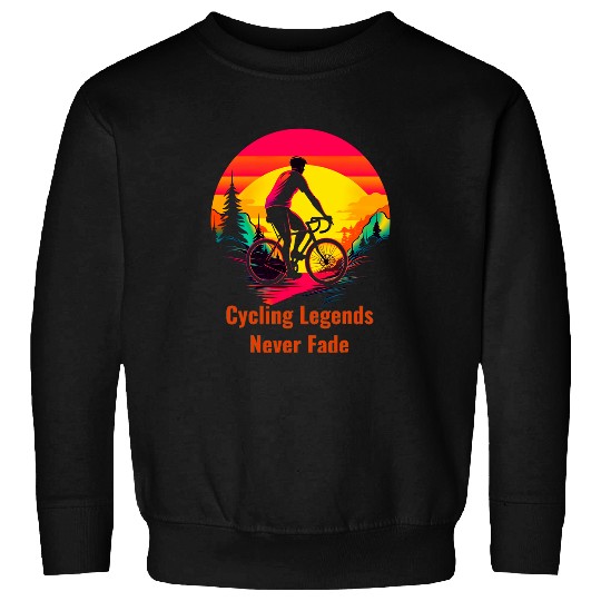 Retro Cycling Fans Unite vintages Race in Scenic Countryside Sweatshirts