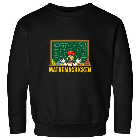 Mathemachicken Math Joke Harvest Farming Barn Cattle Sweatshirts