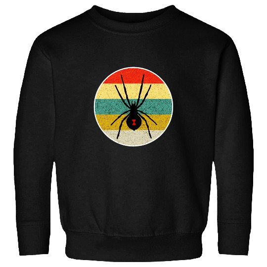 Womens Black Widow Spider Vintage Sweatshirts