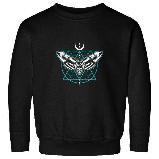 vintages Occult Moth Gothic Nu Goth Third Eye Witchcraft Sweatshirts