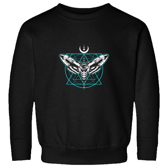 vintages Occult Moth Gothic Nu Goth Third Eye Witchcraft Sweatshirts