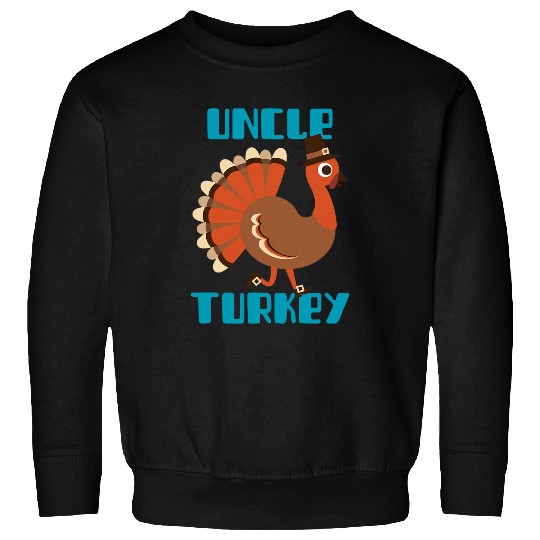 Uncle Turkey Happy Thanksgiving Matching Turkey Family Sweatshirts