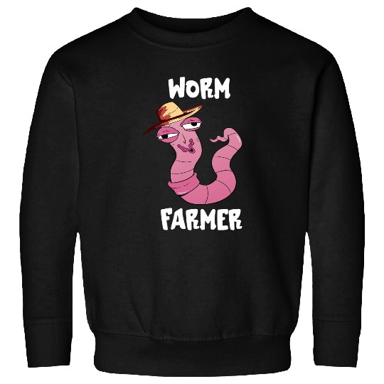 Worm Farmer Sweat Worm Farm Composting Red Wiggler Worm Sweatshirts