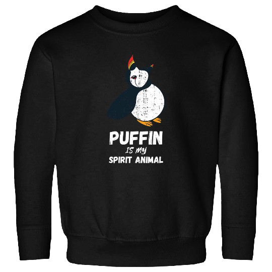 Puffin My Spirit Animal Seabird Lover Puffin Bird Lover Sweatshirts
