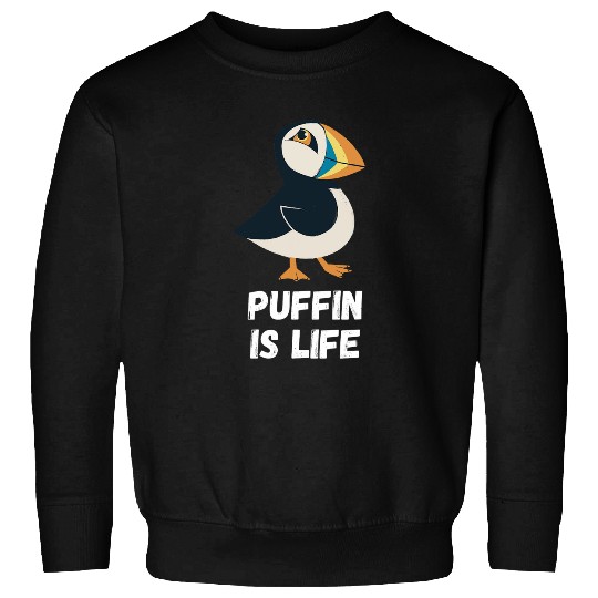 Puffin Is Life Iceland Animal Puffin Bird Lover Sea Bird Sweatshirts