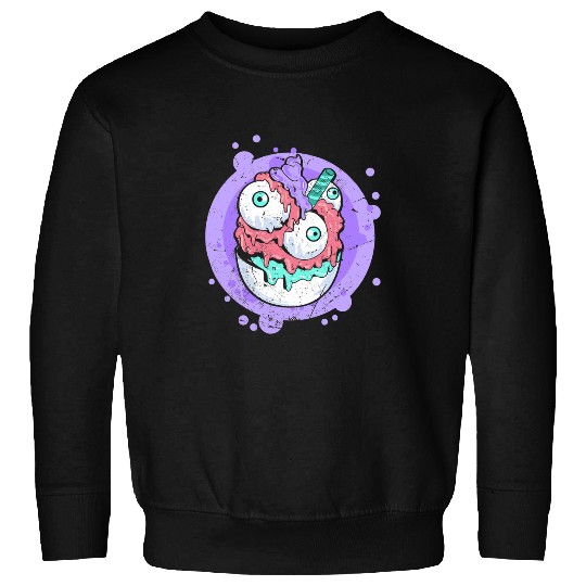 Horror Ice Cream Pastel Goth Aesthetic Soft Goth Gothic Sweatshirts