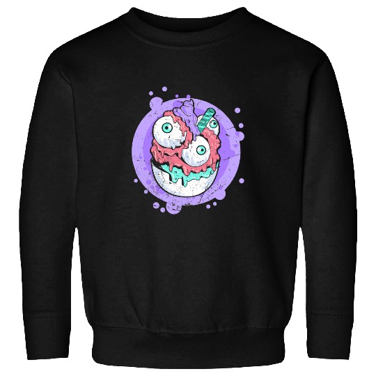 Horror Ice Cream Pastel Goth Aesthetic Soft Goth Gothic Sweatshirts