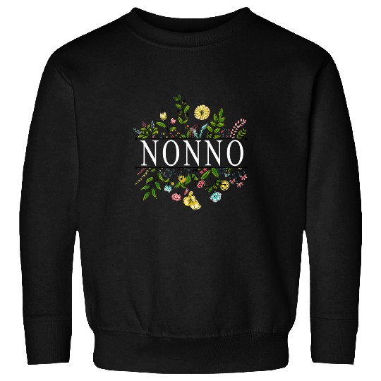 Nonno Wildflower Garden Art Beautiful Flower Art Sweatshirts