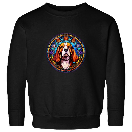 I Love Stained Glass Art and Beagle Designs Holy Beagle Sweatshirts