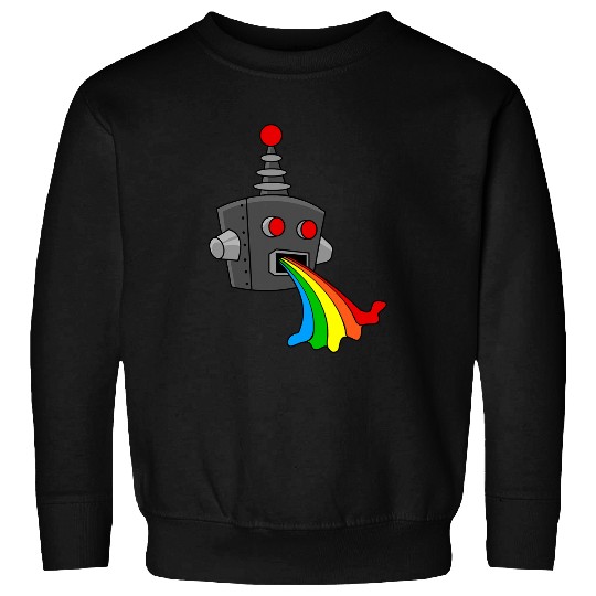 Robot Puking Rainbow vintages Toy Robots Robotics Engineer Sweatshirts