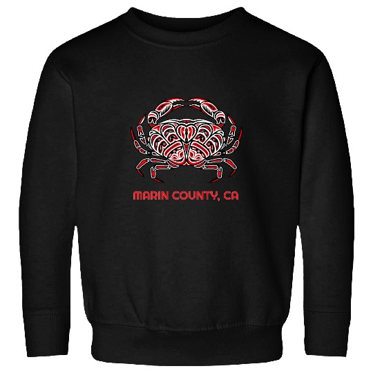 Marin County californias Dungeness Crab Native American Sweatshirts