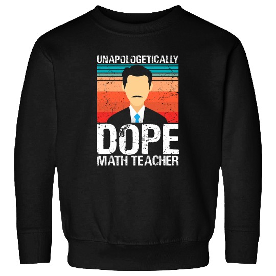 Mens Math Teacher Unapologetically Dope Pride Afro Mathematic Sweatshirts