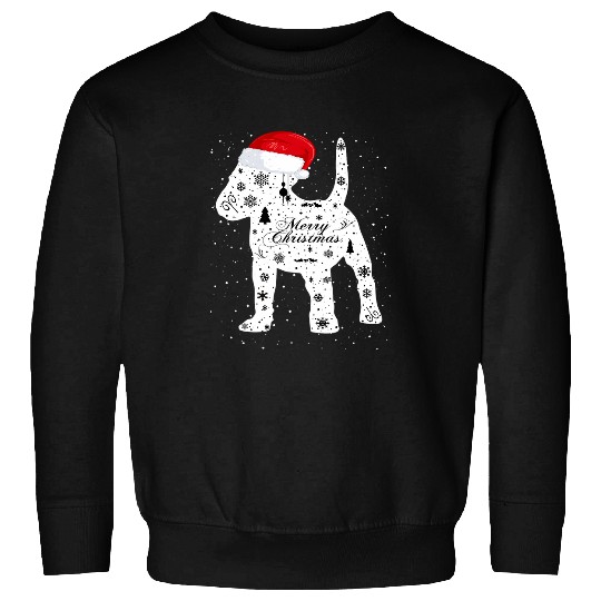 Merry xmass Miniature Bull Terrier Dog Christmas Sweatshirts