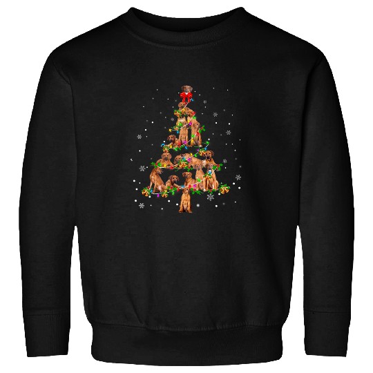 Rhodesian Ridgeback Christmas Tree XMas Sweatshirts