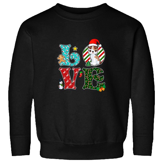 I Love Dog Toy Fox Terrier Christmas Sweatshirts