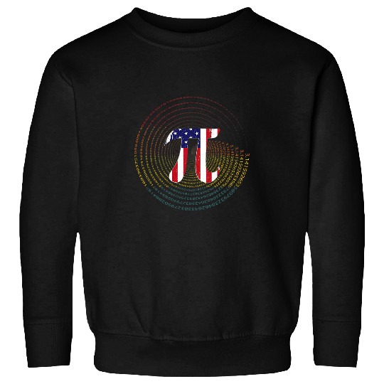 USA Flag Pi 3 14 Retro Math Science Teacher Student Pi Day Sweatshirts