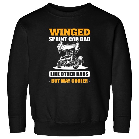 Winged Sprint Car Dad 2Sprint Car Racer Sweatshirts