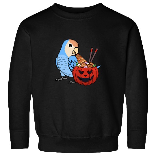 Pumpkin Ramen Noodles Parrot I Peachfaced Blue Lovebird Sweatshirts