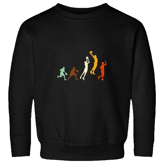 Retro Basketball Evolution Sports for Basketball Players Sweatshirts