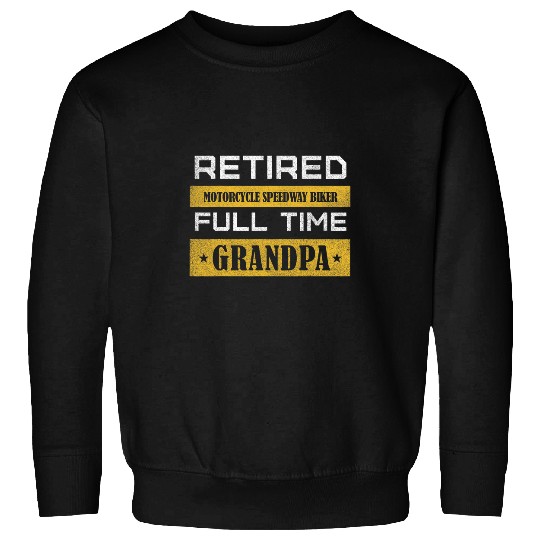 Mens Retired Motorcycle Speedway Biker Sweatshirts
