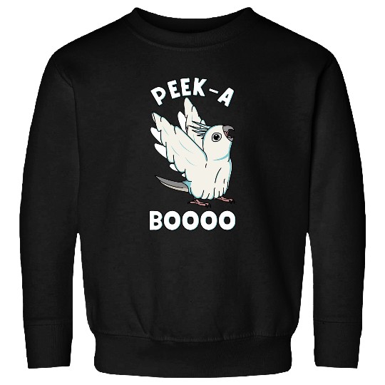 PeekABoooo ghosts Parrot I Whitefaced Grey Cockatiel Sweatshirts