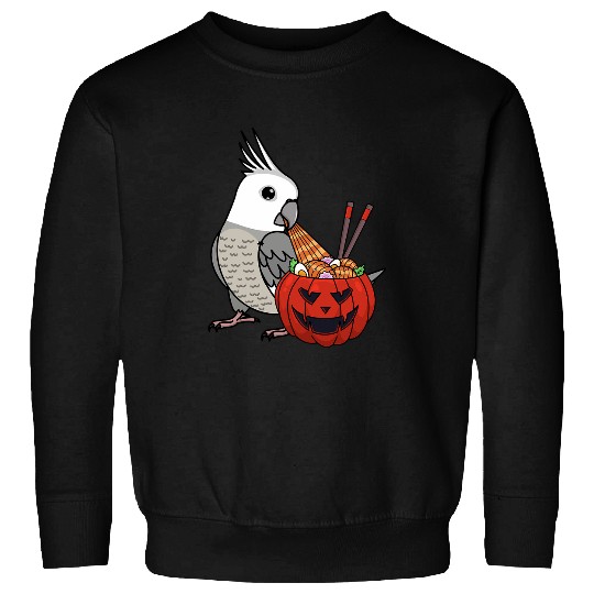 Pumpkin Ramen Noodles Parrot I Whitefaced Grey Cockatiel Sweatshirts