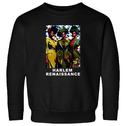 Harlem Renaissance 1920s Black History Month Abstract Art Sweatshirts