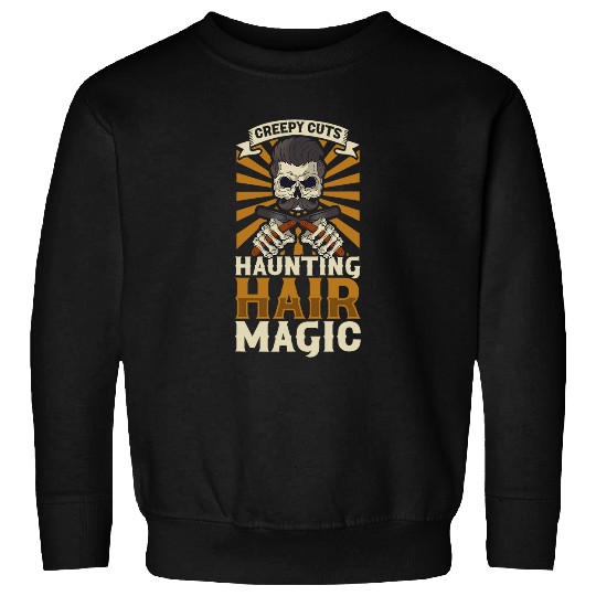 Horror Barber Spooky Hairdresser Hairstylist Hair Salon Hair 5 Sweatshirts