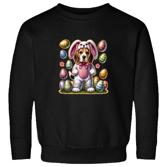 Funny Beagle Bunny Ears Eggs Cute Easter Dog Owner Lover Sweatshirts