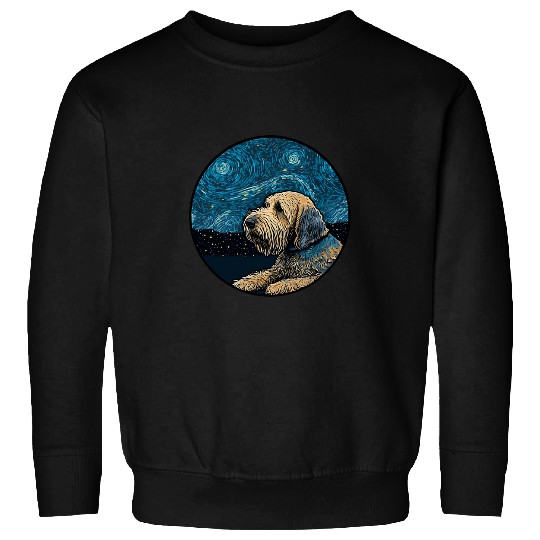 Otterhound Starry Night Painting Dog Mom Dad Sweatshirts