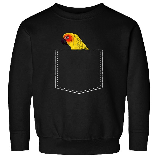 Pocket Parrot Funny Birds Watching Owner Watcher Graphic Sweatshirts