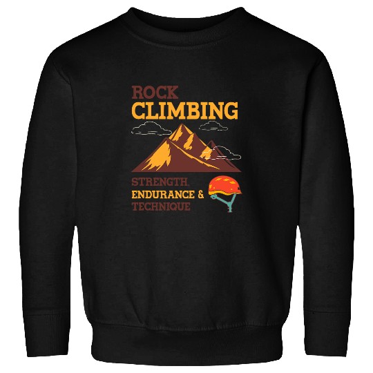 Rock Climbing Ironic Quote Climber Skills Sweatshirts