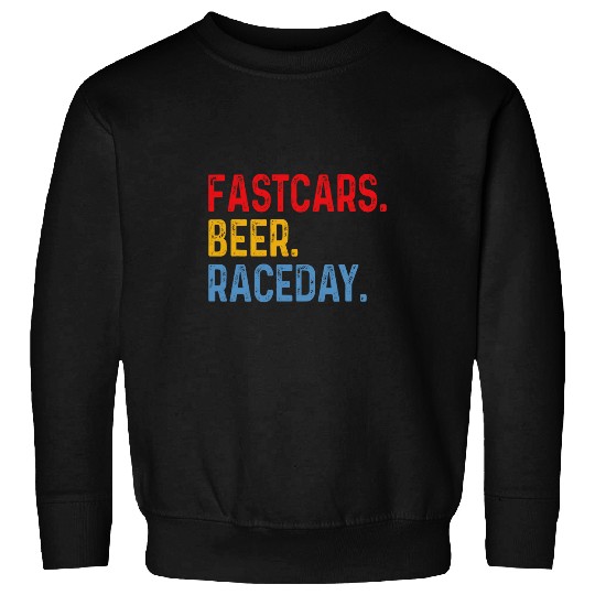 vintages Retro Fast Carss Beer Race Day Funny Race Car Racing Sweatshirts