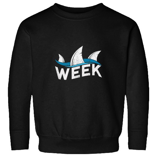 Retro Shark Fin Week vintages Shark Lover Biologist Tees Sweatshirts