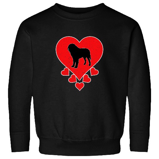 Saint Bernard Dog Lover Valentines Day Saint Bernard Sweatshirts