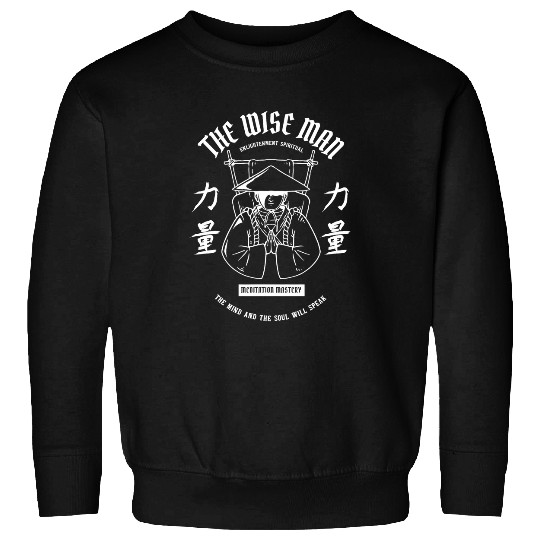Japanese Gift Zen Buddhism Master Mindfulness Meditation Sweatshirts