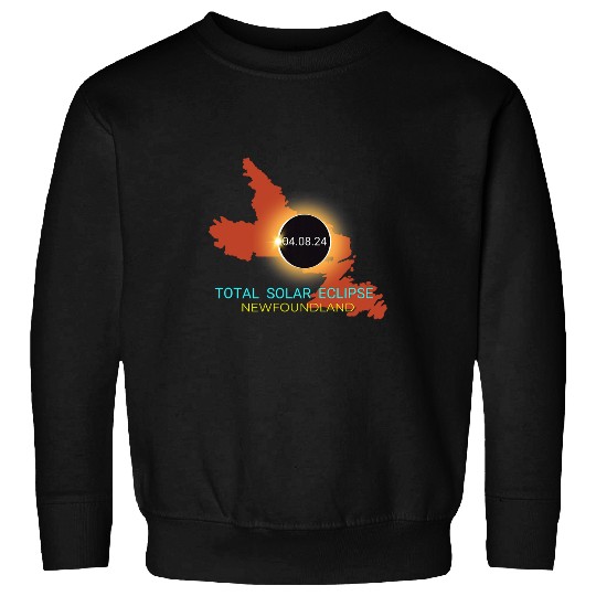Newfoundland Total Solar Eclipse 040824 Canada Souvenir Sweatshirts