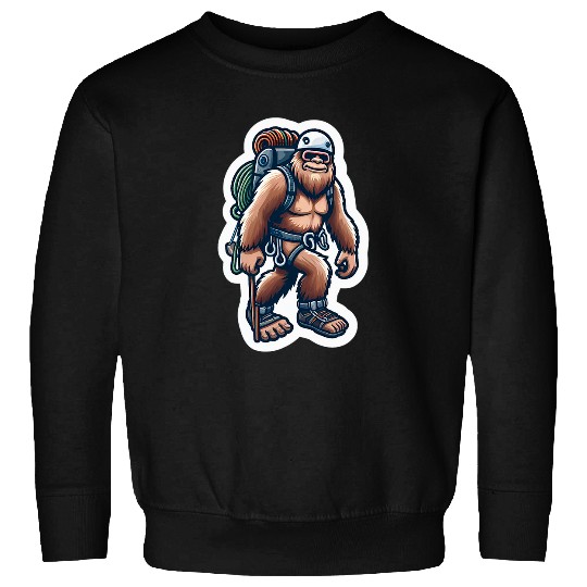 Rock Climbing Sasquatch Gifts for bigfoots lovers Sweatshirts