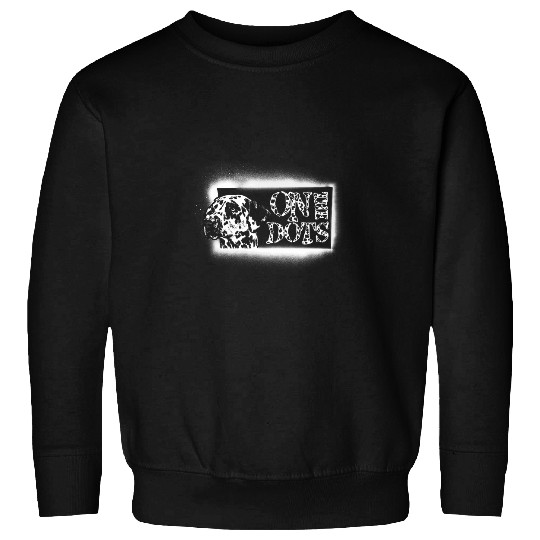 On The Dots Black and White Dalmatian Dog Canine Spots Charm Sweatshirts