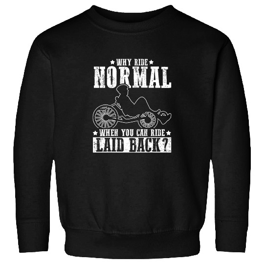 Recumbent Biker Ride Laid Back Motorcycle Accessories Sweatshirts