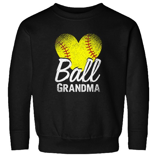 Softball Player Nana Mothers Day Ball Grandma Funny Softball Sweatshirts