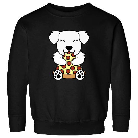 Pizza Great Pyrenees Dog Sweatshirts