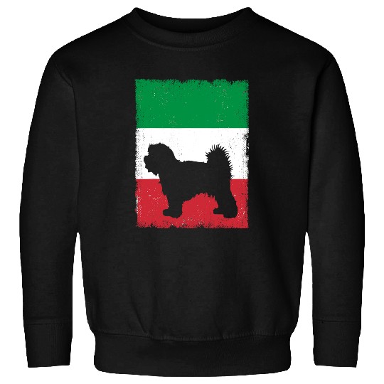 Dog Maltese Italy Flag Italian Vintage Mom Dad Sweatshirts