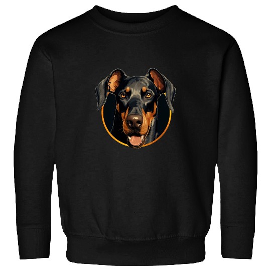 Natural Ear Doberman Sweatshirts