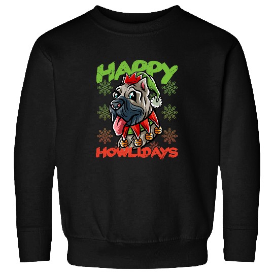 Happy Howlidays Cane Corso Elf Dog Merry Christmas Dogs Sweatshirts